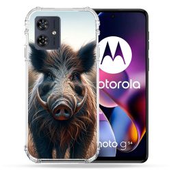 Coque Renforcée Pour Motorola G54 5G Chasse Sanglier Attaque