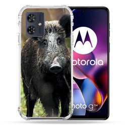 Coque Renforcée Pour Motorola G54 5G Chasse Sanglier bois