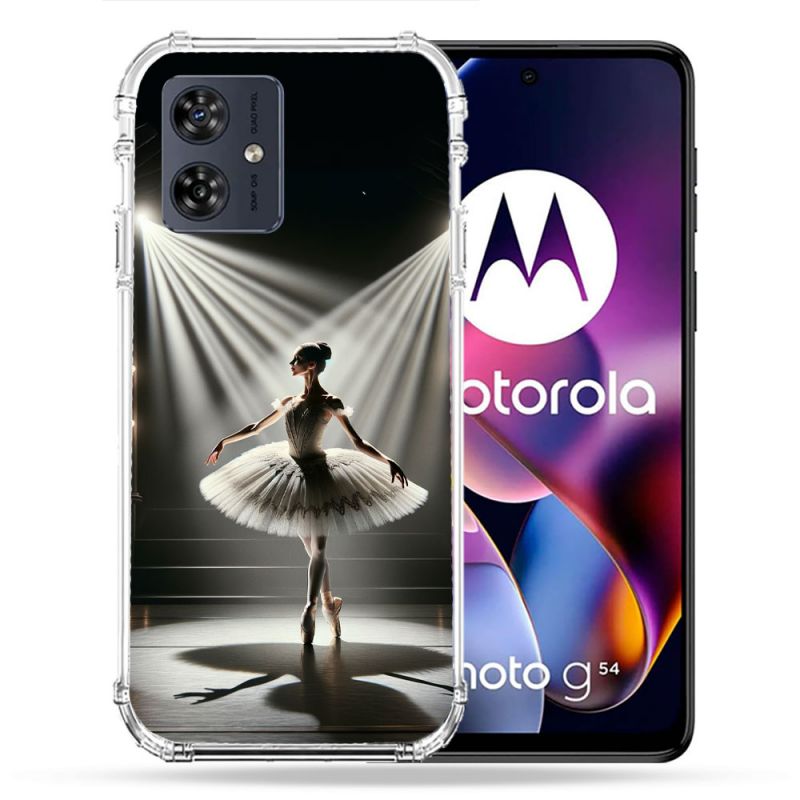 Coque Renforcée Pour Motorola G54 5G Danseuse Lumière