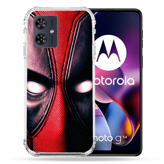 Coque Renforcée Pour Motorola G54 5G Deadpool Yeux