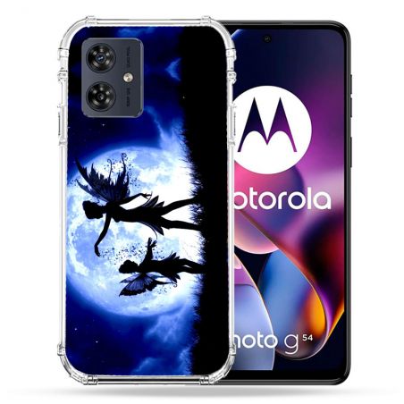Coque Renforcée Pour Motorola G54 5G Fantastique Fee Lune