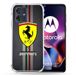 Coque Renforcée Pour Motorola G54 5G Ferrari Carbone