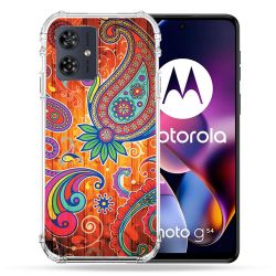 Coque Renforcée Pour Motorola G54 5G Fleur Psychedelic