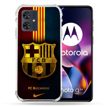 Coque Renforcée Pour Motorola G54 5G Foot FC Barcelone Vintage