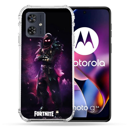 Coque Renforcée Pour Motorola G54 5G Fortnite Raven