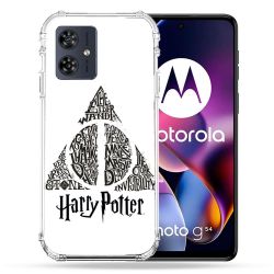 Coque Renforcée Pour Motorola G54 5G Harry Potter Hollows triangle Blanc