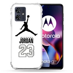 Coque Renforcée Pour Motorola G54 5G Jordan 23 Blanc