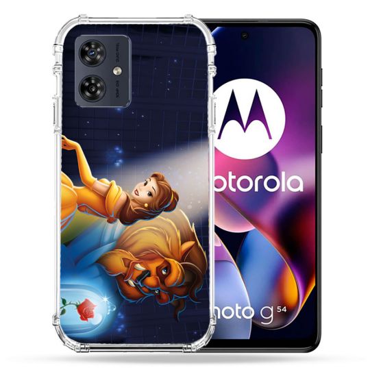 Coque Renforcée Pour Motorola G54 5G La Belle et La Bête