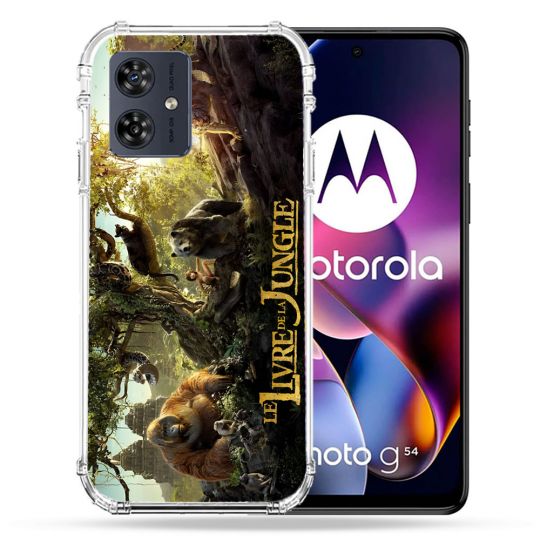 Coque Renforcée Pour Motorola G54 5G Le Livre De La Jungle Affiche