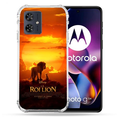 Coque Renforcée Pour Motorola G54 5G Le Roi Lion Affiche