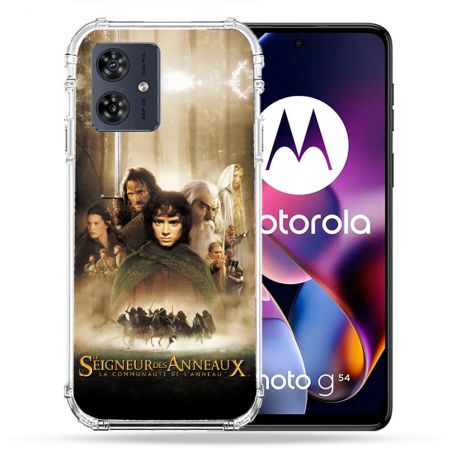 Coque Renforcée Pour Motorola G54 5G Le seigneur Des Anneaux Affiche