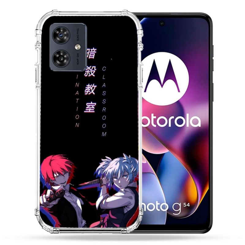 Coque Renforcée Pour Motorola G54 5G Manga Assassination Classroom Duo