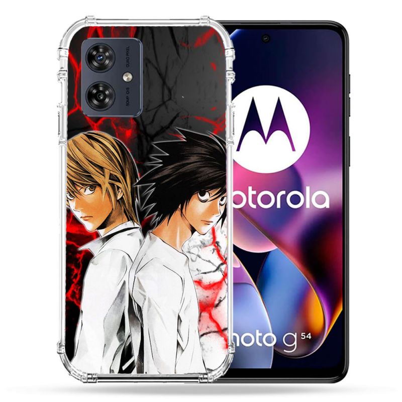 Coque Renforcée Pour Motorola G54 5G Manga Death Note Duo