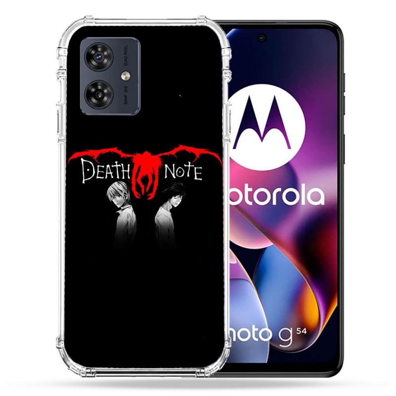 Coque Renforcée Pour Motorola G54 5G Manga Death Note Noir