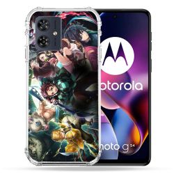 Coque Renforcée Pour Motorola G54 5G Manga Demon Slayer Groupe