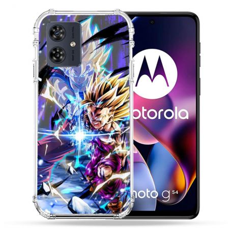 Coque Renforcée Pour Motorola G54 5G Manga Dragon Ball Sangohan Duo