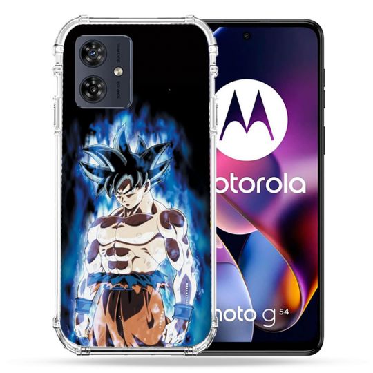 Coque Renforcée Pour Motorola G54 5G Manga Dragon Ball Sangoku Noir