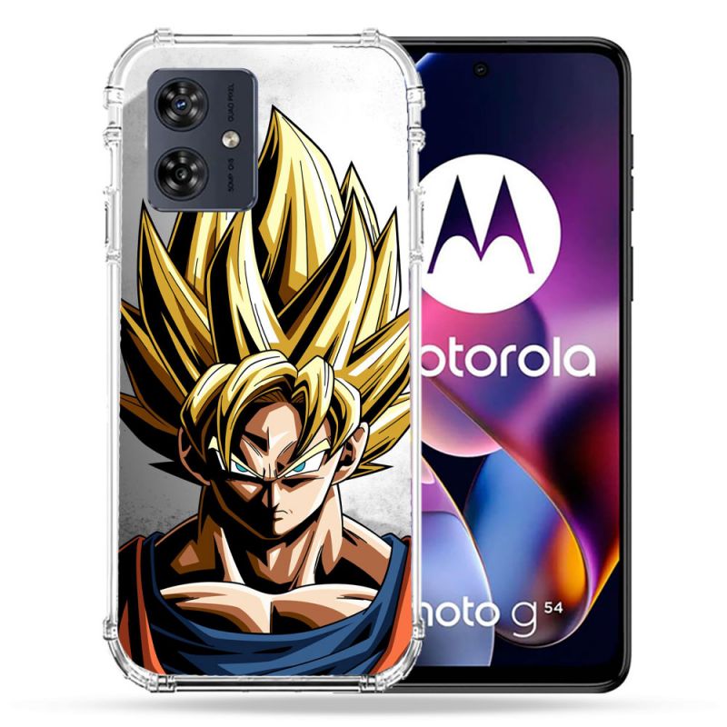 Coque Renforcée Pour Motorola G54 5G Manga Dragon Ball Sangoku Portrait