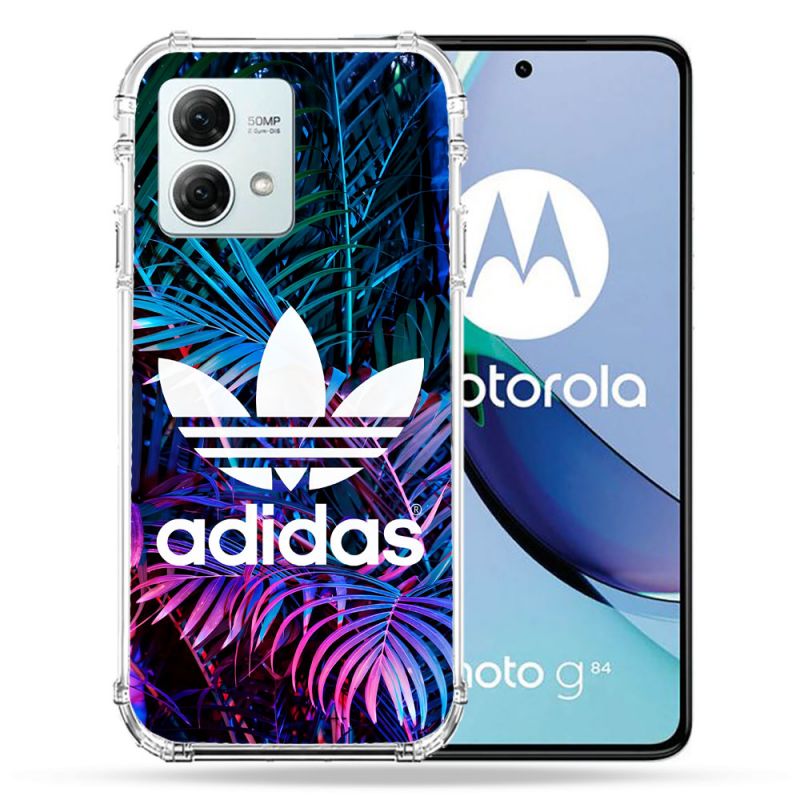 Coque Renforcée Pour Motorola G84 5G Adidas Palmier