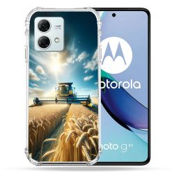 Coque Renforcée Pour Motorola G84 5G Agriculture Moissonneuse Blé