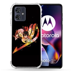 Coque Renforcée Pour Motorola G54 5G Manga Fairy Tail Logo Noir