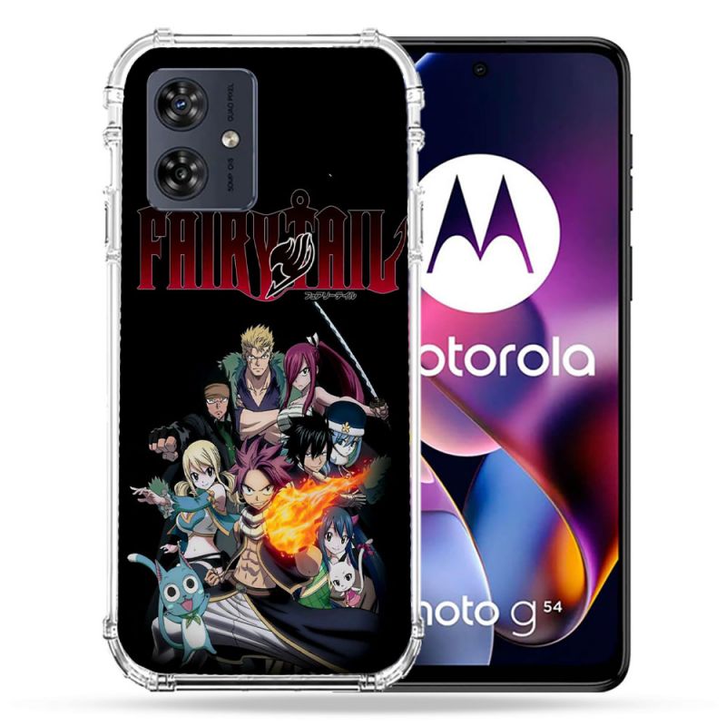 Coque Renforcée Pour Motorola G54 5G Manga Fairy Tail Logo Team