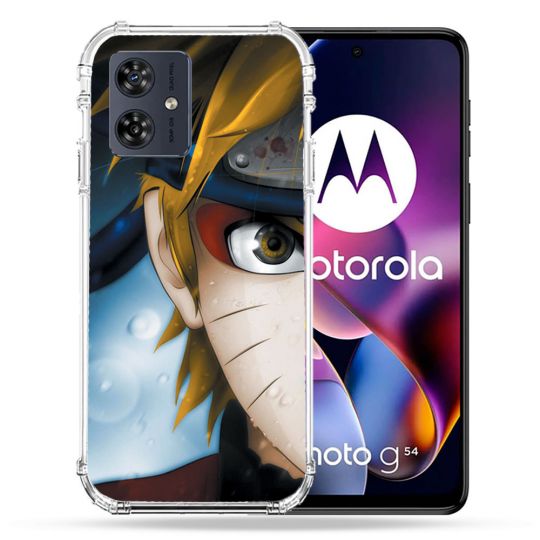 Coque Renforcée Pour Motorola G54 5G Manga Naruto Blanc