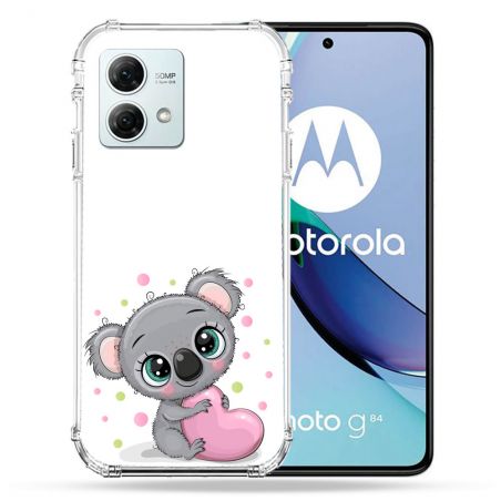 Coque Renforcée Pour Motorola G84 5G Animal Koala Cœur