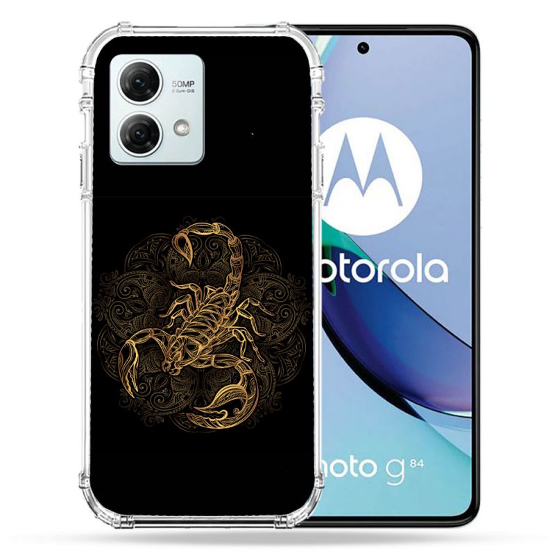 Coque Renforcée Pour Motorola G84 5G Animal Scorpion Fresque