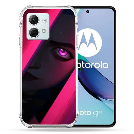 Coque Renforcée Pour Motorola G84 5G Arcane Jynx Rose