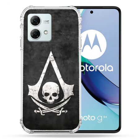 Coque Renforcée Pour Motorola G84 5G Assassin Creed Tete Mort