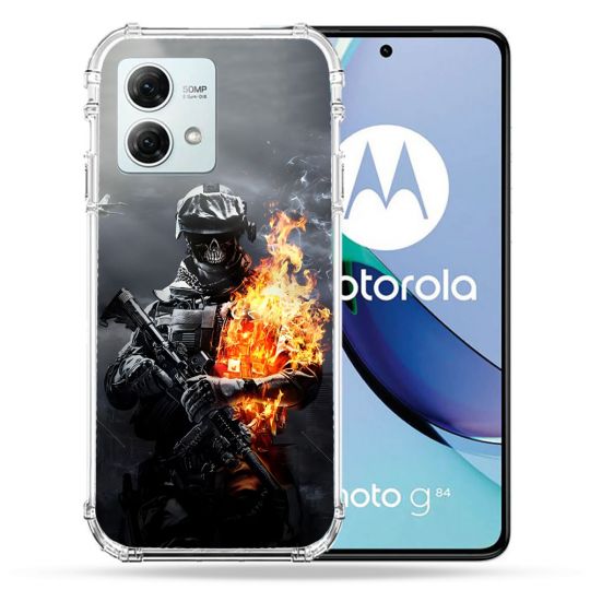 Coque Renforcée Pour Motorola G84 5G Call Of Duty Squelette