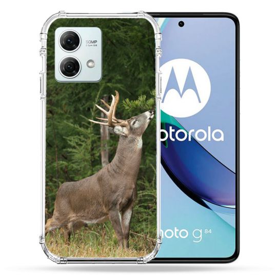 Coque Renforcée Pour Motorola G84 5G Chasse Cerf