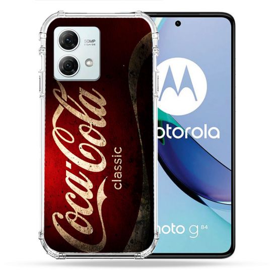 Coque Renforcée Pour Motorola G84 5G Coca Cola Classique