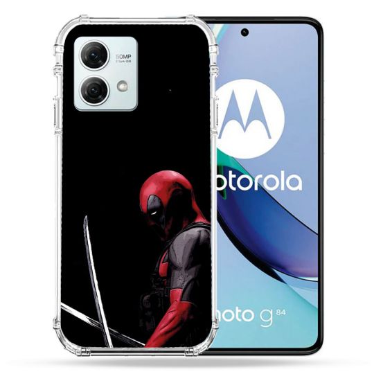 Coque Renforcée Pour Motorola G84 5G Deadpool Epee