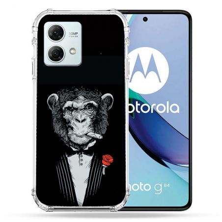 Coque Renforcée Pour Motorola G84 5G Decale Singe Mafia