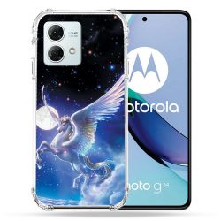 Coque Renforcée Pour Motorola G84 5G Fantastique Licorne Céleste