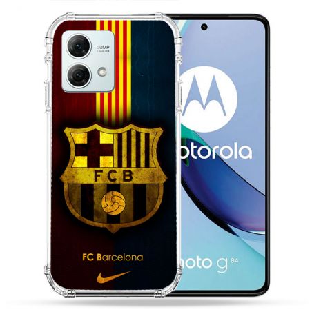 Coque Renforcée Pour Motorola G84 5G Foot FC Barcelone Vintage