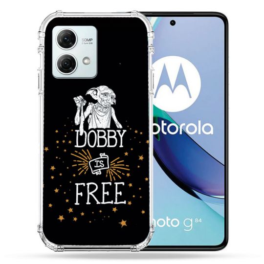 Coque Renforcée Pour Motorola G84 5G Harry Potter Dobby Free Noir