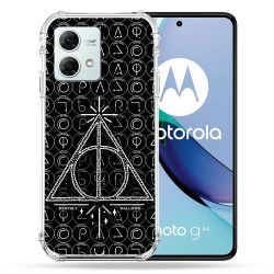 Coque Renforcée Pour Motorola G84 5G Harry Potter Hollows Triangle Noir