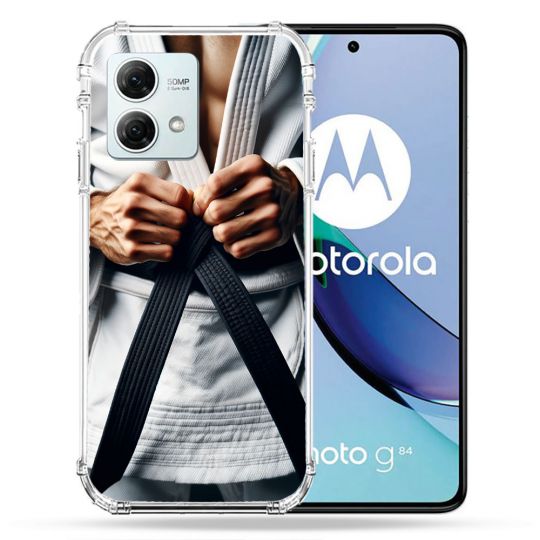 Coque Renforcée Pour Motorola G84 5G Kimono Ceinture