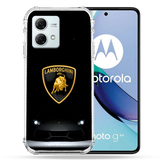 Coque Renforcée Pour Motorola G84 5G Lamborghini Noir