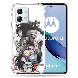 Coque Renforcée Pour Motorola G84 5G Manga Demon Slayer Blanc