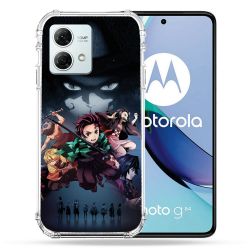 Coque Renforcée Pour Motorola G84 5G Manga Demon Slayer Noir