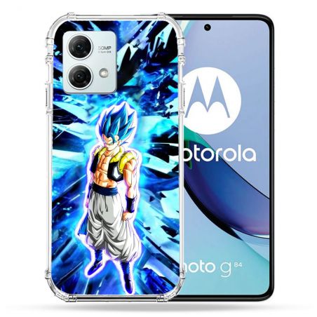 Coque Renforcée Pour Motorola G84 5G Manga Dragon Ball Gogeta Lumiere