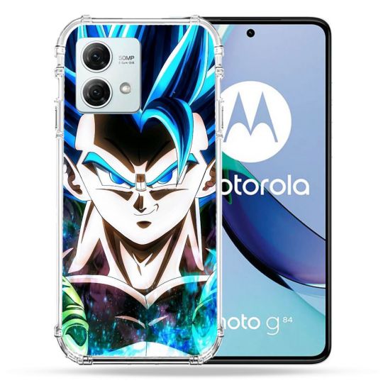Coque Renforcée Pour Motorola G84 5G Manga Dragon Ball Gogeta Visage