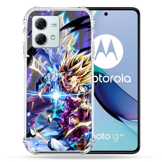 Coque Renforcée Pour Motorola G84 5G Manga Dragon Ball Sangohan Duo