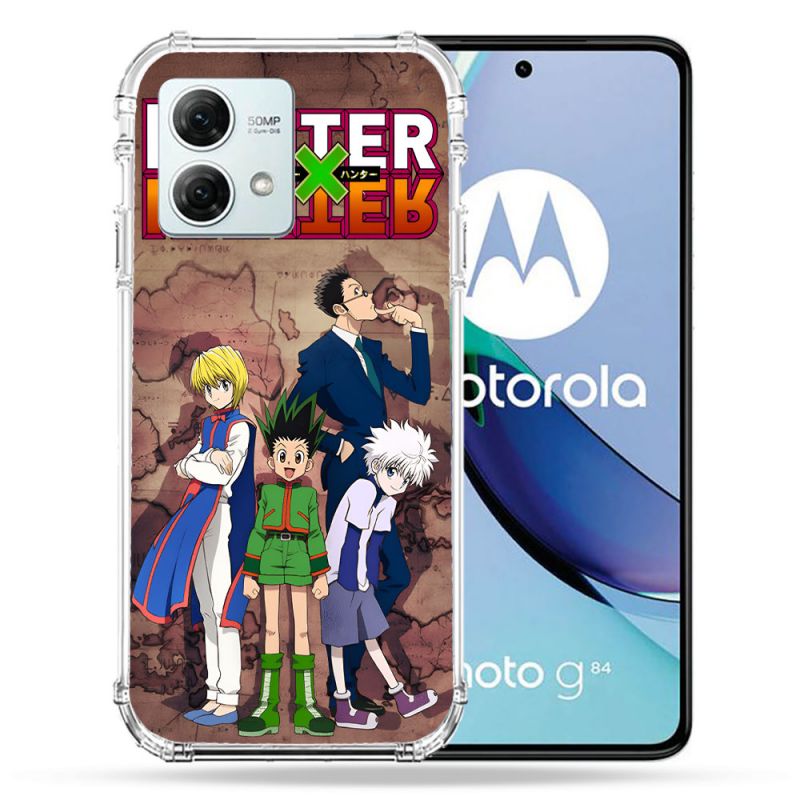 Coque Renforcée Pour Motorola G84 5G Manga Hunter X Hunter Vintage