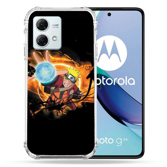 Coque Renforcée Pour Motorola G84 5G Manga Naruto Noir