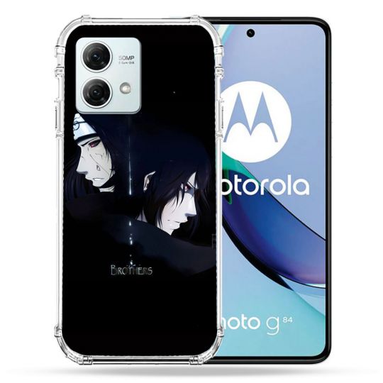 Coque Renforcée Pour Motorola G84 5G Manga Naruto Sasuke Itachi